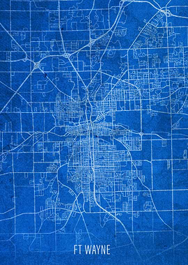 Ft Wayne City Street Map