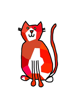 Red Patches Cat