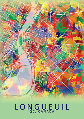 Longueuil Canada City Map