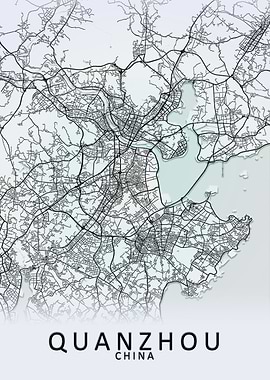 Quanzhou China City Map