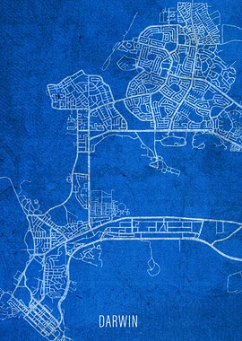 Darwin City Street Map