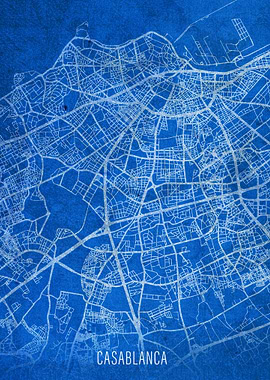 Casablanca City Street Map