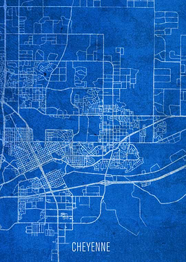 Cheyenne City Street Map