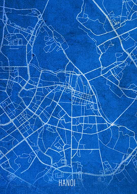 Hanoi City Streets Map