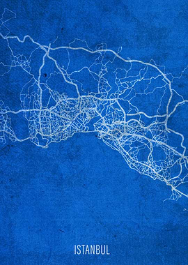 Istanbul City Street Map