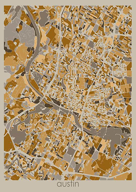 austin map retro 3