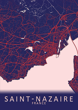 Saint Nazaire France Map