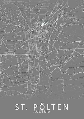 St Polten Austria City Map
