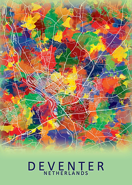 Deventer Netherlands Map