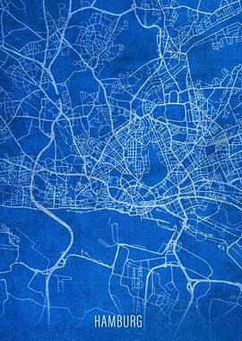 Hamburg City Streets Map