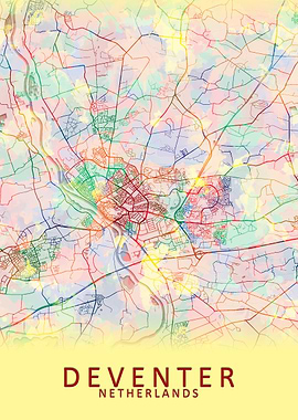 Deventer Netherlands Map