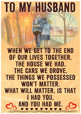 To my lovely husband gift