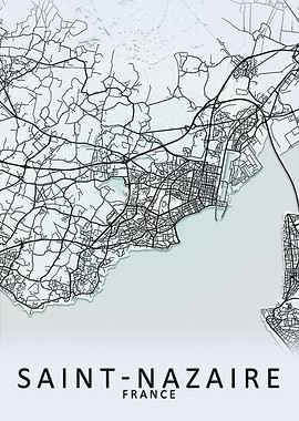 Saint Nazaire France Map