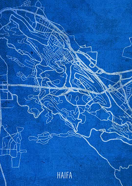 Haifa City Street Map