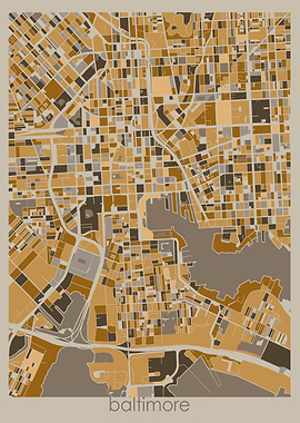 baltimore map retro 3