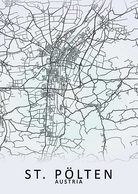 St Polten Austria City Map