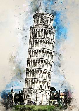 Pisa in Watercolor