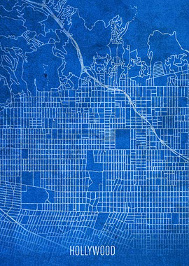 Hollywood City Street Map