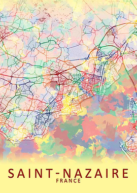 Saint Nazaire France Map