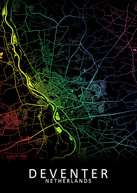 Deventer Netherlands Map