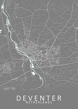 Deventer Netherlands Map