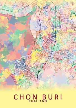 Chon Buri Thailand Map