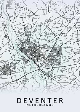 Deventer Netherlands Map