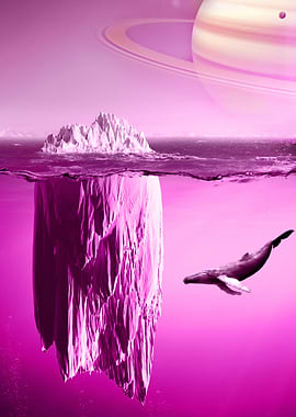 An interstellar iceberg