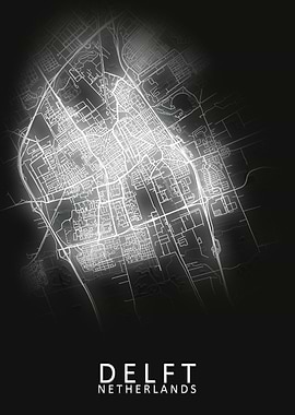 Delft Netherlands City Map