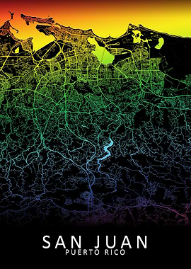 San Juan Puerto Rico Map