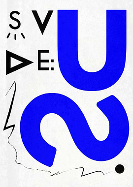 Save Us Typographic Poster