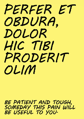 Be Patient And Tough