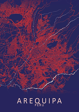 Arequipa Peru City Map