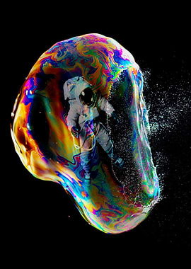 Astronaut in a bubble