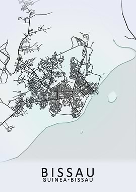 Bissau Guinea Bissau Map