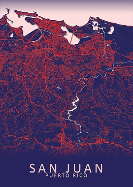San Juan Puerto Rico Map