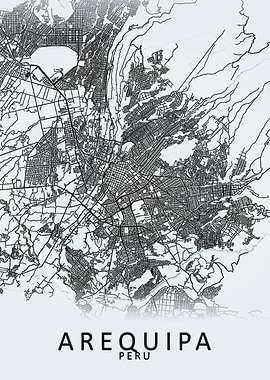Arequipa Peru City Map