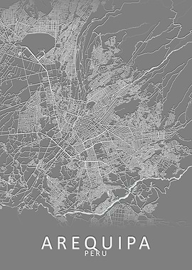 Arequipa Peru City Map