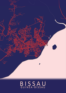 Bissau Guinea Bissau Map