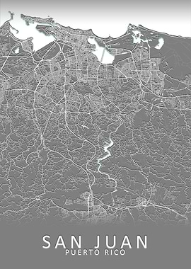 San Juan Puerto Rico Map