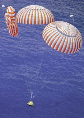 Space Capsule Spash Down