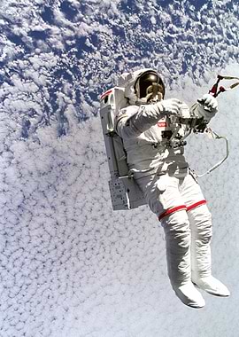 American Flag On The Moon