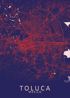 Toluca Mexico City Map