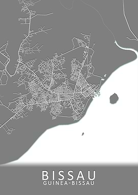 Bissau Guinea Bissau Map