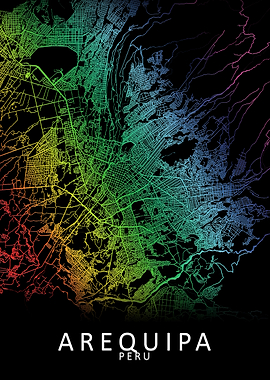 Arequipa Peru City Map