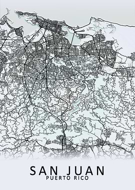 San Juan Puerto Rico Map