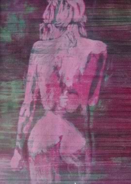 The back of a naked woman