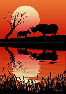 Rhino Silhouette