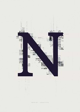 Imprint Letter N