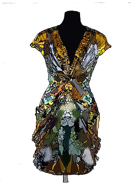 Beautiful fashion dress